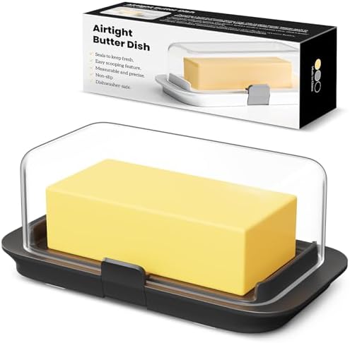 Large Butter Dish Airtight with Lid for 4 Sticks (1 lb ) Butter