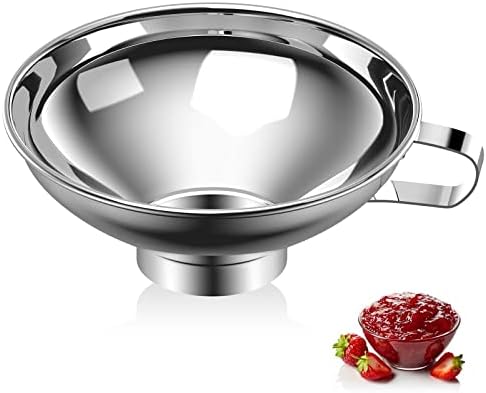 Wide Mouth Canning Funnel for Kitchen Use, 304 Stainless Steel